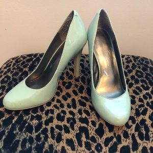 Turquoise Jessica Simpson heels